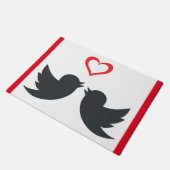 LOVEBIRDS FUßMATTE (Schrägansicht)