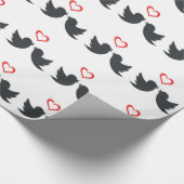 LOVEBIRDS GESCHENKPAPIER (Ecke)