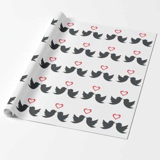 LOVEBIRDS GESCHENKPAPIER (Ungerollt)