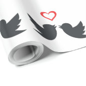 LOVEBIRDS GESCHENKPAPIER (Rolleneckpunkt)