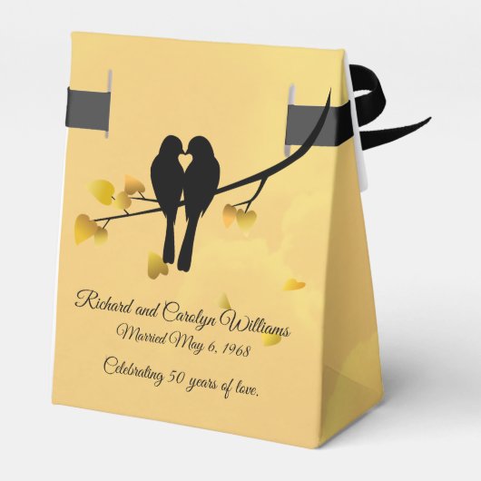 Lovebirds Geschenkschachtel (Rückseite)