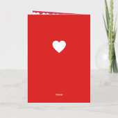 Lovebirds Gold Foil Custom Valentine's Day Card (Rückseite)