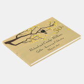 Lovebirds Goldenes Jahr Gästebuch (Ecke)