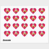 Lovebirds Heart Stickers (Blatt)
