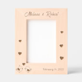 Lovebirds Hearts Couple Valentine 12x18 Jubiläum Geätzte Rahmen (Vorderseite)