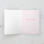 Lovebirds hearts custom text Valentine Feiertagskarte (Innenseite)