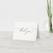 Lovebirds Hochzeit Minimalistisch Danke, Card VS 2