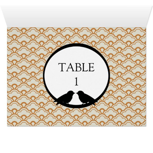 Lovebirds Hochzeitstipptafeln (Innenansicht Horizontal (Unten))