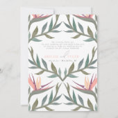 Lovebirds im Paradies Foto Danke Karte (Rückseite)