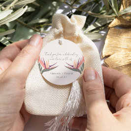 Lovebirds im Paradies Geschenkanhänger