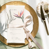 Lovebirds im Paradies Menükarte