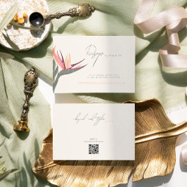 Lovebirds im Paradies RSVP-Karte RSVP Karte