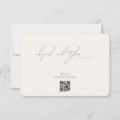 Lovebirds im Paradies RSVP-Karte RSVP Karte (Rückseite)