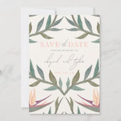 Lovebirds im Paradies Save The Date (Vorderseite)