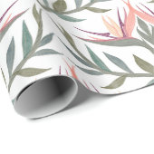 Lovebirds im Paradies-Umschlagpapier Geschenkpapier (Rolleneckpunkt)