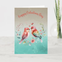 Lovebirds in Bloom: Glücklicher Valentinstag