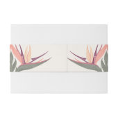 Lovebirds in Paradise Initials Einladungsbanderole (Rückseitenbeispiel)