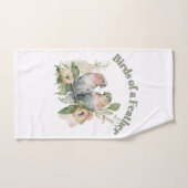Lovebirds in Pastel Watercolors Handtuch (Handtuch)