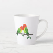 Lovebirds Inspiration Latte Tasse (Rechts)