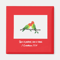 Lovebirds Inspiration Magnet