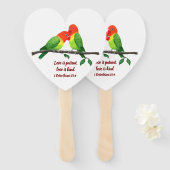 Lovebirds Inspirationsgesteuerter Lüfter Fächer (Vorne und Hinten)