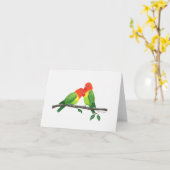 Lovebirds Inspirationskarte Karte (Gelbe Blume)