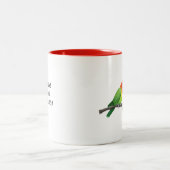Lovebirds Inspirative Tasse, 11 oz Zweifarbige Tasse (Mittel)