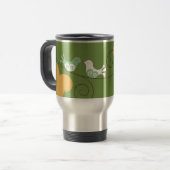 Lovebirds-Kaffee-Tasse Reisebecher (Vorderseite Links)