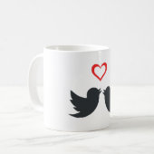 LOVEBIRDS KAFFEETASSE (Vorderseite Links)