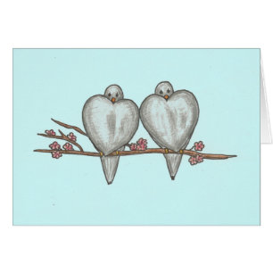 Lovebirds-Karte
