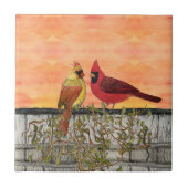 Lovebirds Keramik Küche Tile Fliese (Vorderseite)