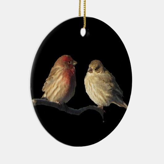 Lovebirds Keramikornament (Rechts)