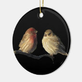 Lovebirds Keramikornament (Links)