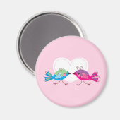 Lovebirds Magnet (Vorderseite/Rückseite)