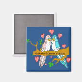 Lovebirds Magnet (Vorderseite/Rückseite)