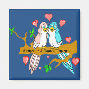 Lovebirds Magnet