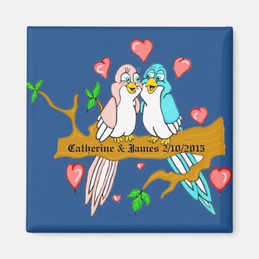 Lovebirds Magnet (Vorne)