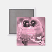 Lovebirds Magnet (Vorderseite/Rückseite)