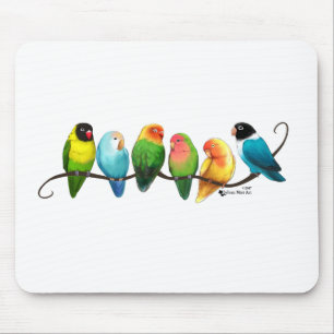 Lovebirds Mousepad