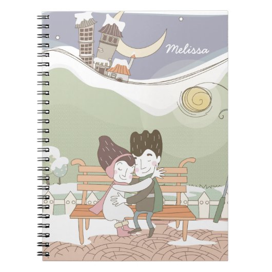 Lovebirds-Notebook Notizblock (Vorderseite)