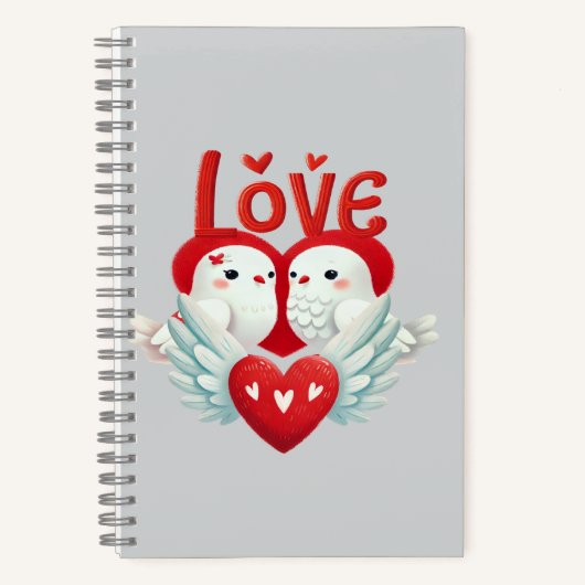 "Lovebirds" Notizblock (Vorderseite)