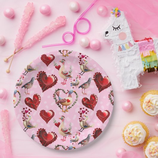 LoveBirds Pappteller (Party)
