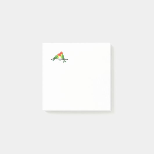 Lovebirds Post-It-Notes Post-it Klebezettel (Vorderseite)