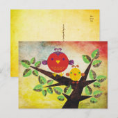 Lovebirds Postcard Postkarte (Vorne/Hinten)