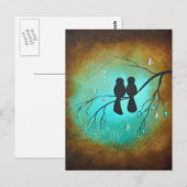 Lovebirds Postcard Postkarte (Vorne/Hinten)