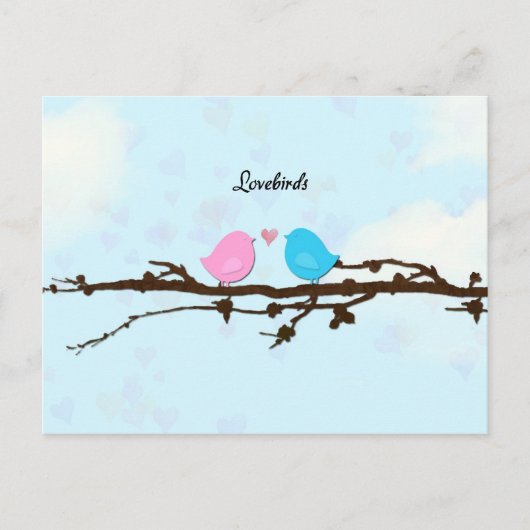 Lovebirds Postcard Postkarte (Vorderseite)