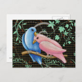 Lovebirds Postcard Postkarte (Vorne/Hinten)