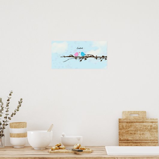 Lovebirds Poster (Küche)