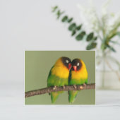 Lovebirds Postkarte (Stehend Vorderseite)