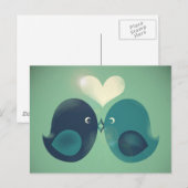 Lovebirds Postkarte (Vorne/Hinten)